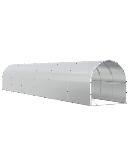 Pollaio Argento 1200 x 200 x 200 cm Acciaio zincato