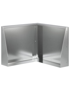 Muro di contenimento 50 x 50 x 30 cm Acciaio zincato Argento