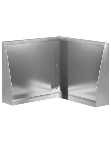 Muro di contenimento 50 x 50 x 30 cm Acciaio zincato Argento