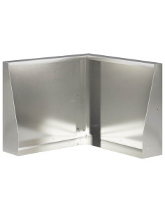 Muro di contenimento 50 x 50 x 50 cm Acciaio Inox Argento