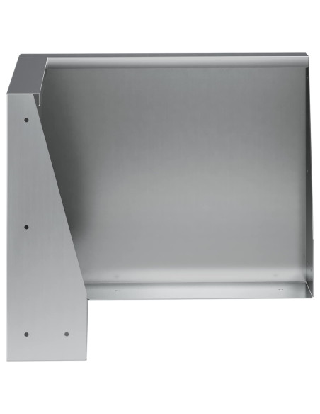 Muro di contenimento 50 x 50 x 30 cm Acciaio zincato Argento