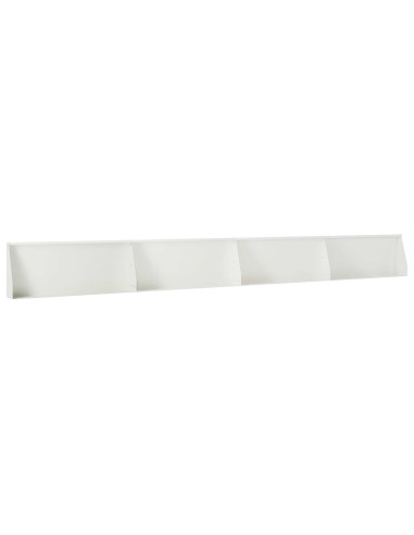 Muro di contenimento 4 pz 100 x 12 x 50 cm Acciaio Bianco