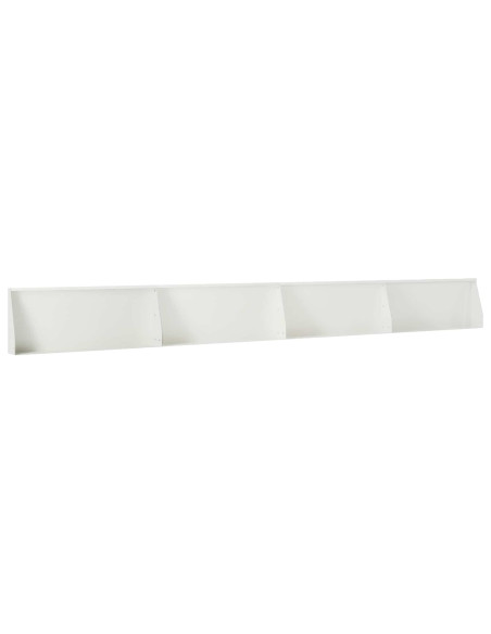 Muro di contenimento 4 pz 100 x 12 x 40 cm Acciaio Bianco