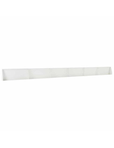 Muro di contenimento 6 pz 100 x 12 x 40 cm Acciaio Bianco