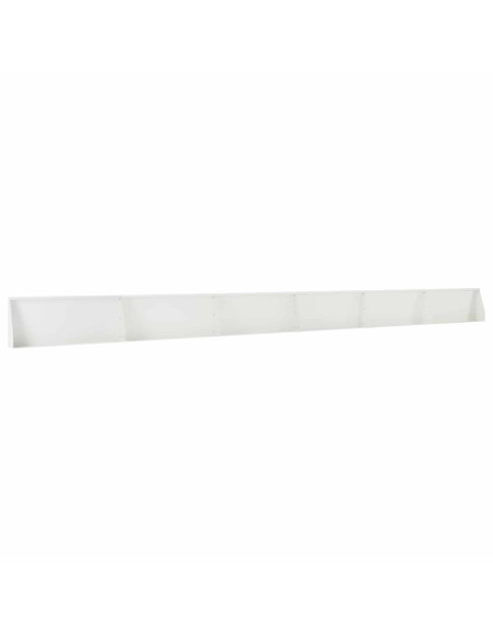 Muro di contenimento 6 pz 100 x 12 x 40 cm Acciaio Bianco