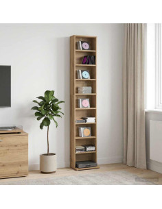 Mobile per CD Rovere Artigianale 33 x 23,5 x 175 cm