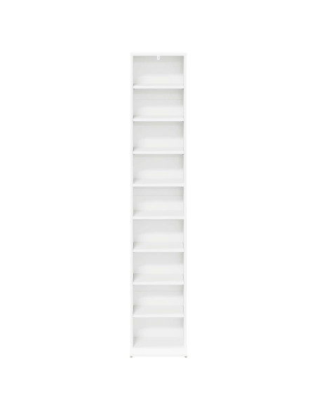 Mobile per CD Bianco 33 x 23,5 x 175 cm Legno ingegnerizzato