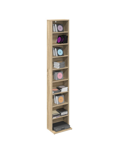 Mobile per CD Rovere Sonoma 33 x 23,5 x 175 cm