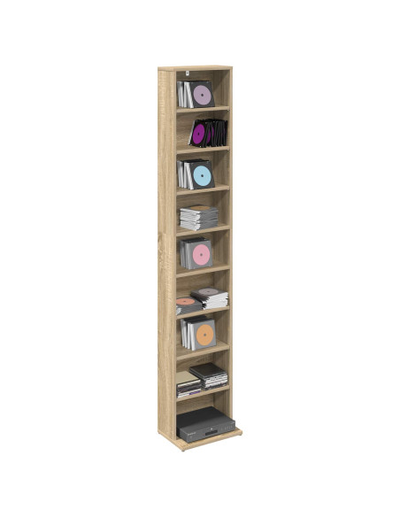 Mobile per CD Rovere Sonoma 33 x 23,5 x 175 cm