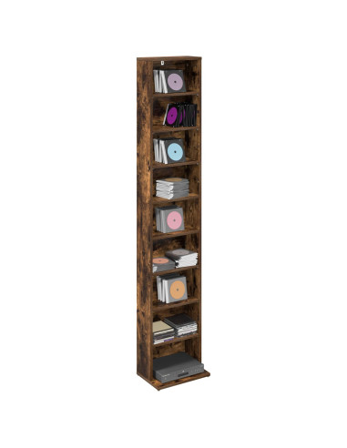 Mobile per CD Rovere Fumo 33 x 23,5 x 175 cm