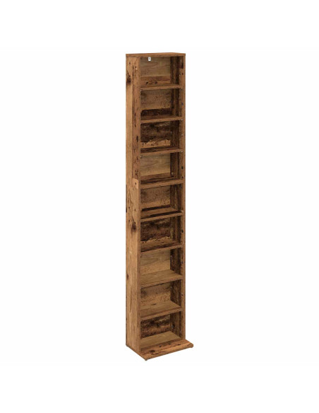 Mobile per CD 2 pz Legno antico 33 x 23,5 x 175 cm