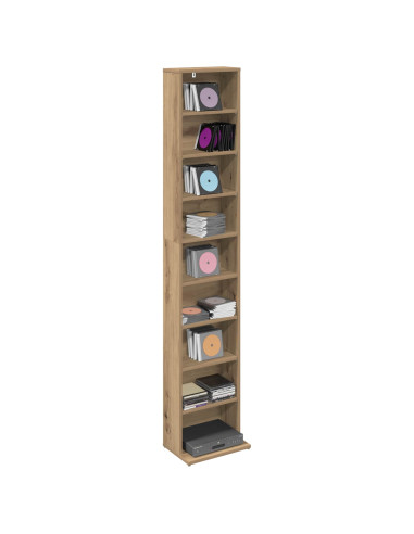 Mobile per CD Rovere Artigianale 33 x 23,5 x 175 cm