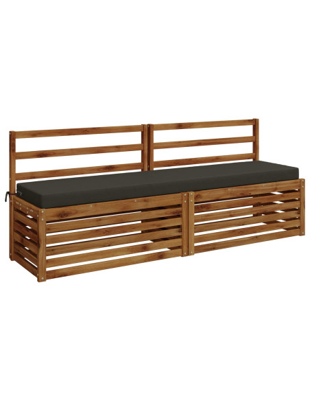 Cuscini per Panchina a 2 Pezzi SOEST 2 pz 100% Poliestere