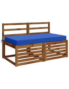 Cuscino per la seduta SOEST 100% Poliestere Blu Reale 2