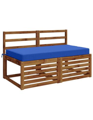 Cuscino per la seduta SOEST 100% Poliestere Blu Reale