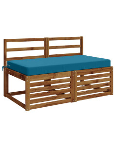 Cuscino per la seduta SOEST 100% Poliestere Azzurro 2