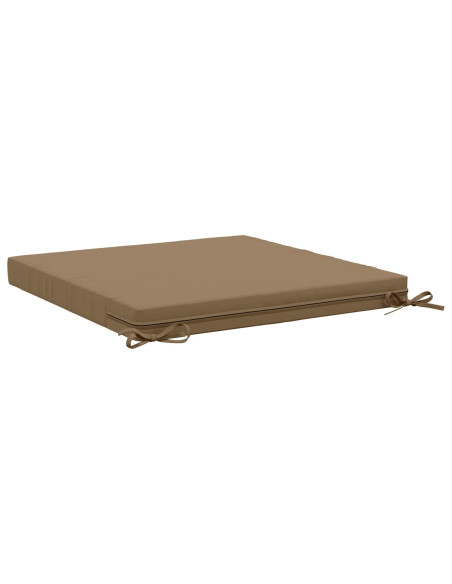 Cuscini per Sedia in 4 Pezzi SOEST 4 pz 100% Poliestere Tortora