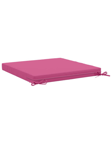 Cuscini per Sedia in 4 Pezzi SOEST 4 pz 100% Poliestere Rosa