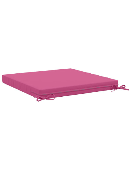 Cuscini per Sedia in 4 Pezzi SOEST 4 pz 100% Poliestere Rosa