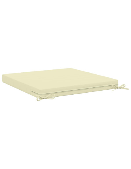 Cuscini per Sedia in 4 Pezzi SOEST 4 pz 100% Poliestere Crema