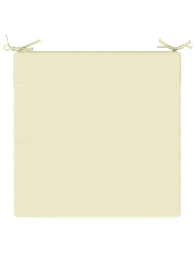 Cuscini per Sedia in 4 Pezzi SOEST 4 pz 100% Poliestere Crema