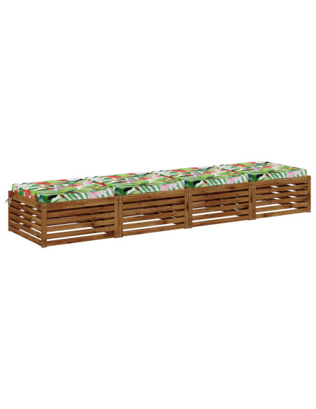 Cuscini per Sedia in 4 Pezzi SOEST 4 pz 100% Poliestere