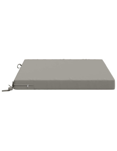 Cuscini per Sedia in 4 Pezzi SOEST 4 pz 100% Poliestere Grigio