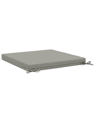 Cuscini per Sedia in 4 Pezzi SOEST 4 pz 100% Poliestere Grigio