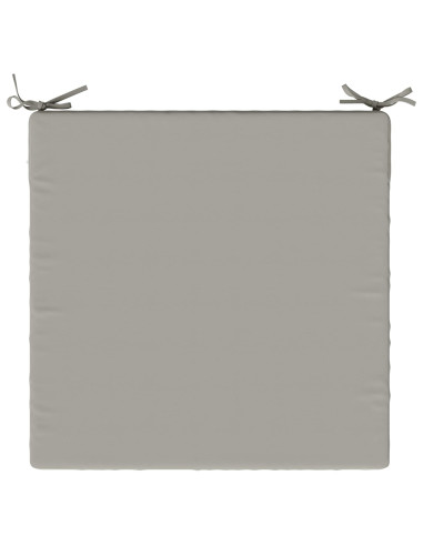 Cuscini per Sedia in 4 Pezzi SOEST 4 pz 100% Poliestere Grigio