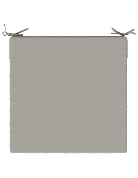 Cuscini per Sedia in 4 Pezzi SOEST 4 pz 100% Poliestere Grigio