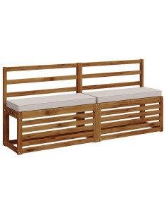 Cuscini per Panchina a 2 Pezzi VUGHT 2 pcs 100% Poliestere 2