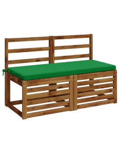 Cuscini per Panchina a 2 Pezzi SOEST 2 pz 100% Poliestere Verde 2