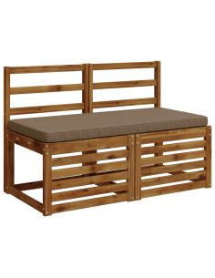 Cuscino per Panchina a 1 Pezzo VUGHT 100% Poliestere Tortora 2