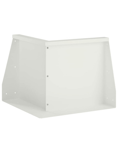 Muro di contenimento 50 x 50 x 30 cm Acciaio Bianco