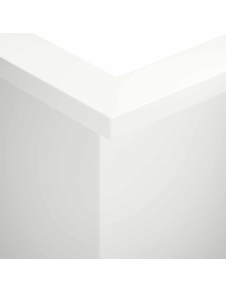 Muro di contenimento 50 x 50 x 30 cm Acciaio Bianco