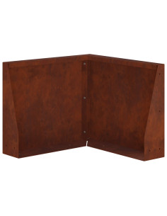 Muro di contenimento 50 x 50 x 40 cm Acciaio Corten Ruggine