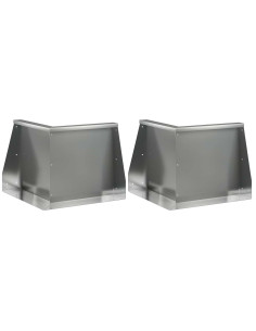 Muro di contenimento 2 pz 50 x 50 x 40 cm Acciaio zincato