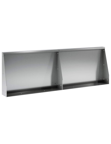Muro di contenimento 2 pz 60 x 12 x 40 cm Acciaio zincato
