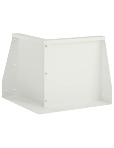 Muro di contenimento 50 x 50 x 50 cm Acciaio Bianco