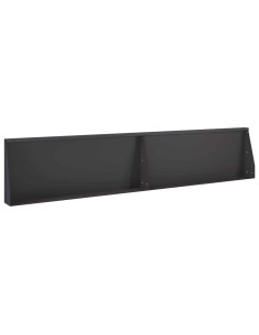 Muro di contenimento 2 pz 100 x 12 x 40 cm Acciaio Nero