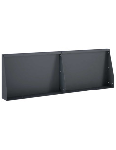 Muro di contenimento 2 pz 60 x 12 x 30 cm Acciaio Antracite