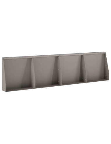 Muro di contenimento 4 pz 40 x 12 x 40 cm Acciaio Corten
