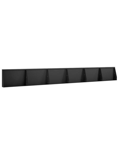 Muro di contenimento 6 pz 60 x 12 x 40 cm Acciaio Nero