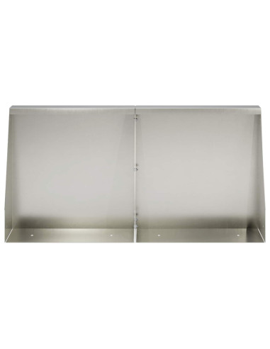 Muro di contenimento 6 pz 40 x 12 x 30 cm Acciaio Inox Argento