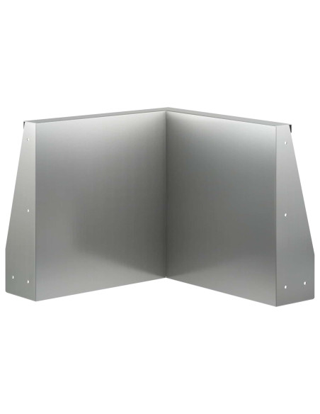 Muro di contenimento 2 pz 50 x 50 x 40 cm Acciaio zincato