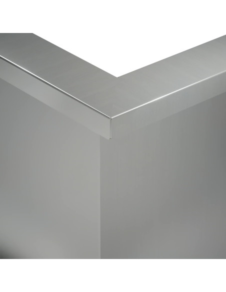 Muro di contenimento 2 pz 50 x 50 x 40 cm Acciaio zincato