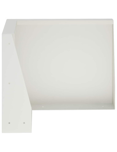 Muro di contenimento 2 pz 50 x 50 x 40 cm Acciaio Bianco