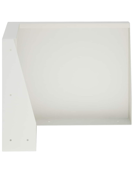 Muro di contenimento 2 pz 50 x 50 x 40 cm Acciaio Bianco