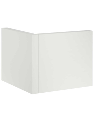 Muro di contenimento 2 pz 50 x 50 x 40 cm Acciaio Bianco