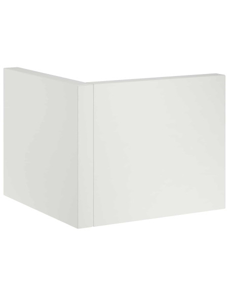 Muro di contenimento 2 pz 50 x 50 x 40 cm Acciaio Bianco